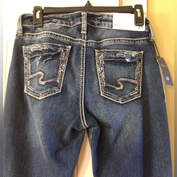 🆕SILVER JEANS CO.ELYSE STRAIGHT MID RISE CURVY (Sz 26/32) - Picture 8 of 13
